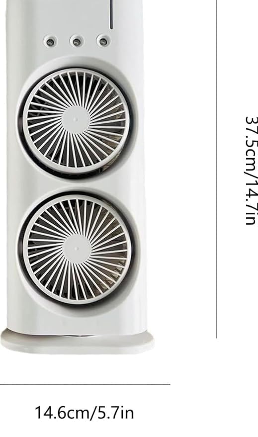 Double Ended Spray Fan, Desk Fan with Mist Spray, Travel Cooler Fan, USB Rechargeable Mini Desktop Table Cooling Fan for Office