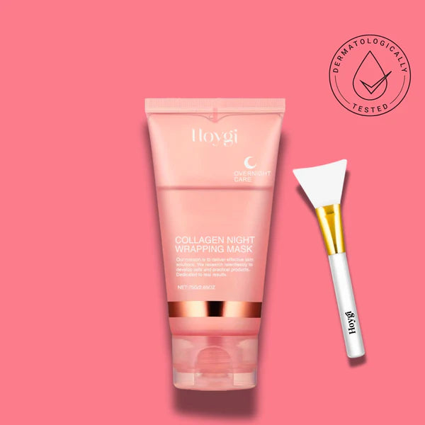 🌙✨ Collagen Night Mask – Wake Up to Glass Skin! 💖 [Only ₹499 | Buy 1 Get 1 ₹699]