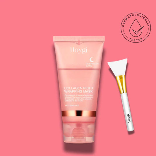 🌙✨ Collagen Night Mask – Wake Up to Glass Skin! 💖 [Only ₹499 | Buy 1 Get 1 ₹699]