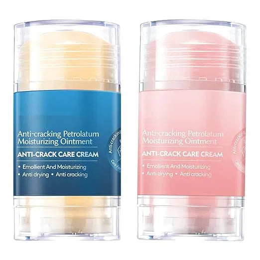 Cracked Skin Repair Cream, Winter Anti-Cracking Frost, Vegan Foot Cream for Dry, Rough and Cracked Feet, Protects and Binds Moisture, Foot Care Cream (Pack of 2)